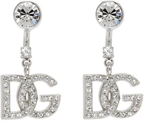 dolce gabbana silver earrings|d&g earrings.